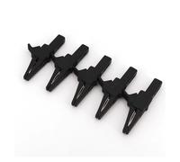 5Pcs Insulated 83mm Large Alligator Clip Test Probe With 4mm Jack 1000V 32A AUOQKQUT(5Pcs Black)