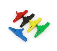 5Pcs Insulated 83mm Large Alligator Clip Test Probe With 4mm Jack 1000V 32A MQXFCZUX(One For Each Color)