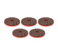 5PCS Integrated Grinding Discs 100 Grit Emery Abrasive Nylon Plastic Disc Set for Metal Stone Tile, High Strength Side Finishing,