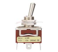 5Pcs Interrupteur À Bascule ON-ON SPDT Interrupteur À Bascule 12mm 3-Pin 2-Position Contrôles Électriques Industriels 15A 250V