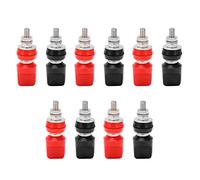 5pcs J.50019(1) Poteau de Liaison Actuel M6 Borne de Borne Fiche Banane Borne en Laiton Borne de Liaison avec Prise Jack 4 Mm 30V-60V pour Instruments électroniques Navires