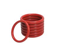 5pcs joints toriques d'étanchéité en silicone rouge, diamètre intérieur 85mm, résistants aux hautes températures, pour les appareils électriques, OD 90.2mm, diamètre du fil 2.6mm, 90.2x85x2.6mm
