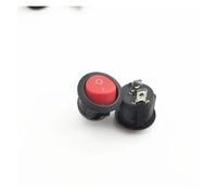 5pcs kcd1-105 2pin 3pin on-off on-off-on rocker switch diameter small round boat rocker switch Black round black white red NWPNLXEA(Rb-2p2d)