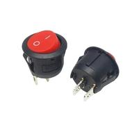 5pcs KCD1-105 Diameter Small Round Boat Rocker Switches Black Round Black White Red 2 Pin ON-OFF Rocker Switch NWPNLXEA(2Pin Red Black)