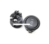 5PCS KCD1-206 23mm Round Rocker Switches 3 Position 6 PIN ON-OFF-ON Rocker Switch 10A 125VAC