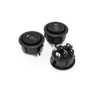 5PCS KCD1-206 23mm Round Rocker Switches 3 Position 6 PIN ON-OFF-ON Rocker Switch 10A 125VAC BKYUKJVU