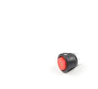 5PCS KCD1 23MM Round Rocker Switch 2/3Pin ON-OFF-ON 2/3 Position 6A/250VAC 10A/125VAC SPST LED Car Push Button Switch With Light NWPNLXEA(3Pin Red ON-OFF-ON)