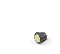 5PCS KCD1 23MM Round Rocker Switch 2/3Pin ON-OFF-ON 2/3 Position 6A/250VAC 10A/125VAC SPST LED Car Push Button Switch With Light NWPNLXEA(Yellow Light Black)