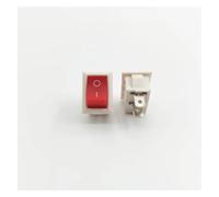 5Pcs KCD1 2PIin Boat Car Rocker Switch 6A/10A 250V/125VAC Push Button Switch NWPNLXEA(Red and white)