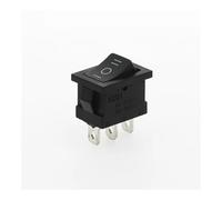 5PCS KCD1 3Pin Car Rocker Switch 6A/10A 250V/125V AC Red Yellow Green Blue black Button KCD1 NWPNLXEA(Black 3D3P)