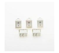 5pcs KCD1 Rocker Switch Push Button Switch 6A-10A 250V KCD1-101 2Pin Snap-in On/Off 21 * 15MM Black Red White NWPNLXEA(Weiß)