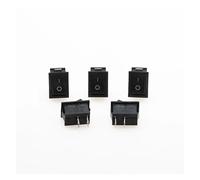 5pcs KCD1 Rocker Switch Push Button Switch 6A-10A 250V KCD1-101 2Pin Snap-in On/Off 21 * 15MM Black Red White NWPNLXEA(2)