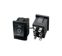 5PCS KCD2 203 6P black three position toggle switch 6A/250VAC 10A/125VAC (on/off on) rocker