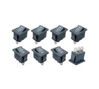 5PCS KCD2 203 6P black three position toggle switch 6A/250VAC 10A/125VAC (on/off/on) rocker switch 1011 NWPNLXEA