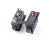 5Pcs KCD3/KCD4 220V 12V 10A/16A Rocker Switch NWPNLXEA(KCD3 220V Green)