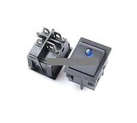 5Pcs KCD3/KCD4 220V 12V 10A/16A Rocker Switch NWPNLXEA(KCD4 220V Blue)