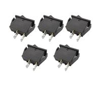 5Pcs KCD3 Rocker Switch 16A/250V 20A/125V AC 2 Pin Power Switch 2 Position Black Boat ON-OFF Electrical Equipment Light Switches Control switch