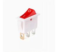 5pcs KCD3 Rocker Switch 16A 250VAC/ 20A 125VAC 2/3 Position Electrical Equipment With Light Power Switch ON-OFF ON-OFF-ON(White Red LED 3P2T)