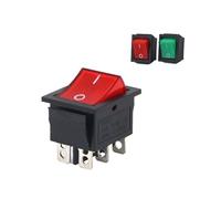 5pcs KCD4 Rocker Switch 6 Pins 16A 250VAC/ 20A 125VAC Push Button Power Electrical Equipment(R1ed) Controls Switches