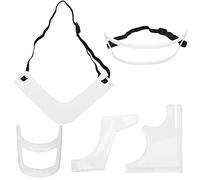 5PCS Kit D'outils de Mise en Forme de Barbe pour Hommes, Ensemble de Modèles de Guide de Barbe Modèle de Délié Pochoir Modèle de Rasage de Bord de Moustache Toilettage Coupe de Barbe Styling Kit D'out