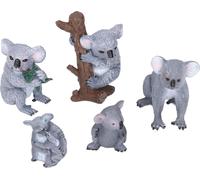 5pcs Koala Famille Figure Enfants doux lac de vie simulé Modèle Jouet Cadeau d'anniversaire Accueil Décoration