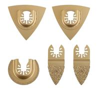 5pcs Lames de Scie Oscillante en Carbure, Universelles Lames d'Outils Multiples en Carbure Râpe en Carbure Oscillante Accessoires pour Outils Oscillants pour DREMEL DOBTTER EINHELL