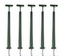 5pcs Lampes Ferroviaires N Gauge LED pour 3v Métal 5pcs Lampes | LED intégrées, tension pour 3v DC/AC, courant 20mA, idéal pour réseaux ferrés, matériau métal durable