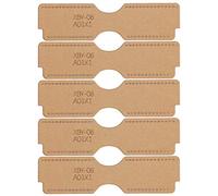 5Pcs Leather Acrylic Template, DIY Hand - Made Craft Stencil Tools, Crystal - Transparent 2.3mm Thick Acrylic Pattern for Lighter Bag Making with Kraft Paper Protective Layer