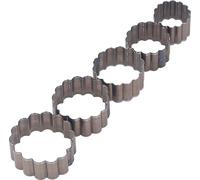 5PCS Leather Cutting Dies Alloy Steel Flower Shape Manual Punching Die Set for DIY Art Handicrafts (en anglais)