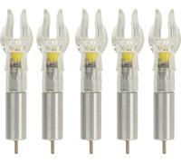 5pcs LED - Éclairage de la came Coque plastique Installation facile pour 6,2 mm 0,24 pouces de diamètre intérieur Tir à l'arc avec pile jaune