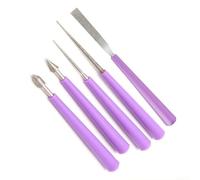 5pcs Lime Perles Verre Outil Alésoir Trou