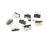 5PCS Limit Switch Momentary Push Button Switch 1A 125V AC Switch 3Pins Long Handle Roller Lever Arm SPDT 12 * 6 * 6mm NWPNLXEA(Blau)