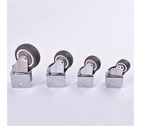 5Pcs/Lot 1.5" 2'' Ball Bearing Universal TPE Castor Caster Wheels Splint U Mount 20 22 25mm Brake Bed Trolly Chair(With Brake,I.5inch Panel22mm)