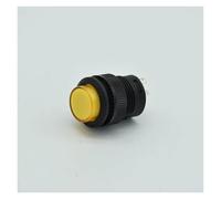 5pcs/lot 16mm 4 pins 3.3VDC LED Self-locking/momentary Reset switch push button switch NWPNLXEA(5pcs yellow,Self-locking)