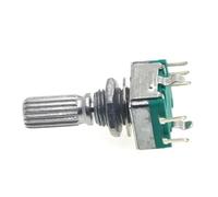 5PCS/LOT 20 Position 360 Degree Rotary Encoder EC11 w Push Button 5Pin Handle Long 15/20MM With A Built In Push Button Switch NWPNLXEA(20MM Plum handle)