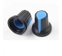 5PCS/LOT 20 Position 360 Degree Rotary Encoder EC11 w Push Button 5Pin Handle Long 15/20MM With A Built In Push Button Switch NWPNLXEA(15X17MM Blue)