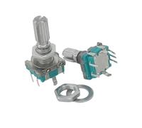 5PCS/LOT 20 Position 360 Degree Rotary Encoder EC11 w Push Button 5Pin Handle Long 15/20MM With A Built In Push Button Switch NWPNLXEA(20MM Plum handle)