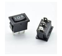 5PCS/lot 21 * 15 * 21mm black SPDT On/Off/On AC 6A/250V 10A/125V 3 Pin Boat Rocker Switch Third Gear 3 Position