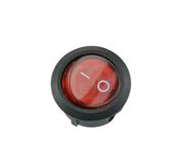 5Pcs/lot 3 Pin SPDT ON-OFF Push Button Switch Set Snap-in Toggle Switch Round Black Red Green Yellow DIY Electronic NWPNLXEA(On-off 3pin Blue)