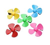 5pcs/lot 40MM multi-color Four-blade propeller 2MM aperture fixed-wing fan blade paddle electronic starter accessories for model RC toy CZAOINCU(Green propeller)