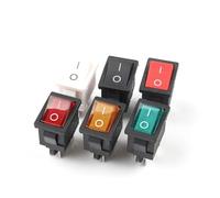 5pcs/lot 4Pin 21 * 15mm ON-OFF KCD1 Boat Car Rocker Switch 6A/250V AC 10A/125V AC Electrical equipment With Light NWPNLXEA(With Green Light)