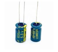 5pcs/lot 6.3v 820UF 8 * 12 Low/Impedance high frequency aluminum electrolytic capacitor 820UF 6.3v 820UF 20% AUOQKQUT