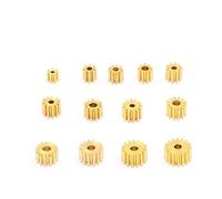5pcs/lot 7T 8T 9T 10T 11T 12T 13T 14T 16T 18T Teeth 0.4M Modulus Metal Pinion Copper Gear Fit 1mm 1.5mm 2mm 2.3mm Motors Shaft IINKUEYK(11T 1.98mm Hole)