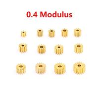 5pcs/lot 7T 8T 9T 10T 11T 12T 13T 14T 16T 18T Teeth 0.4M Modulus Metal Pinion Copper Gear Fit 1mm 1.5mm 2mm 2.3mm Motors Shaft ICXLPMC(15T 1.98mm Hole)