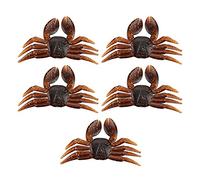 5pcs / Lot Appâts De Pêche Souples, Appâts Réalistes Poissons S'attaquer À Ver vers Leurres De Pêche Crabe Appâts Artificiels S'attaquer Accessoires(Crabe)