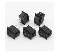 5Pcs/Lot Black Push Button Switch 6A-10A 110V 250V KCD1 2Pin Snap-in On/Off Rocker Switch 5PCS/Lot 21MM*15MM BLACK