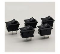 5Pcs/Lot Black Push Button Switch 6A-10A 110V 250V KCD1 2Pin Snap-in On/Off Rocker Switch 5PCS/Lot 21MM*15MM BLACK