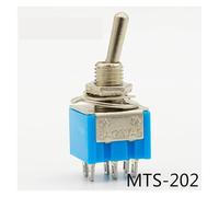5pcs/Lot Blue 6-Pin DPDT ON-ON 6A125VAC Miniature Toggle Switches