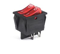 5pcs/lot Double ON-OFF Rocker Switch KCD2/ KCD8-212N NWPNLXEA(Red-2-4)