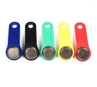 5Pcs/Lot DS1971-F5 TM Sauna Lock Card Dallas Touch Memory Ibutton with Handle(Green)